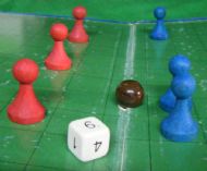 Close up of players